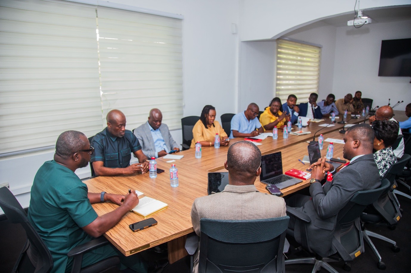 Mr John Awuah, Chief Executive Officer of GAB giving his address 